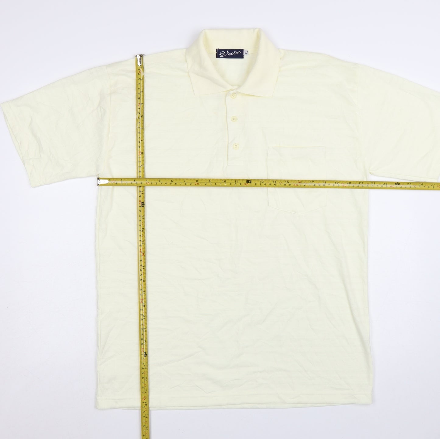 Vectus Men’s Ivory Cotton Short Sleeve Polo Shirt XL