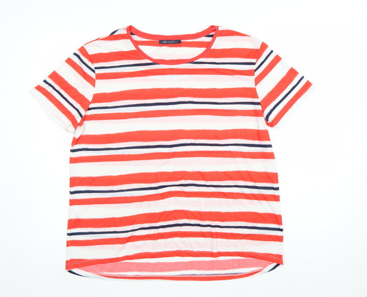 Marks and Spencer Womens Multicoloured Striped T-Shirt Size 16
