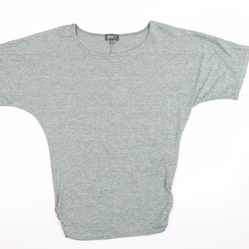Apricot Women Grey Jersey Dolman Short Sleeve T-Shirt UK 10