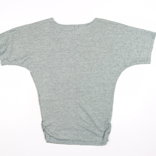 Apricot Women Grey Jersey Dolman Short Sleeve T-Shirt UK 10