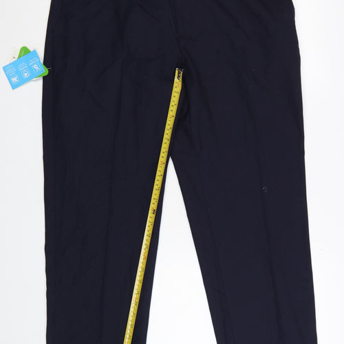 Hunter Men Blue 38in Regular Fit Chino Trousers Workwear