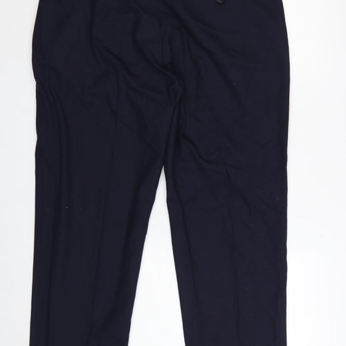 Hunter Men Blue 38in Regular Fit Chino Trousers Workwear