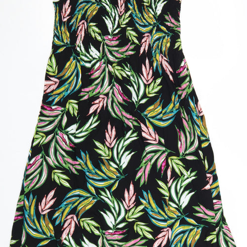 Croft & Barrow Women's Petites Multicoloured A-Line Floral Sleeveless Dress M