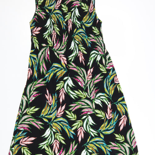 Croft & Barrow Women's Petites Multicoloured A-Line Floral Sleeveless Dress M