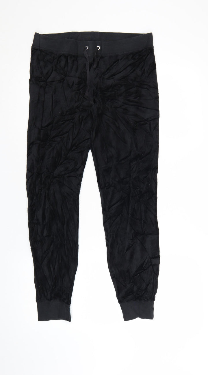 Juicy Couture Black Label Women's Black S Velour Jogger Trousers