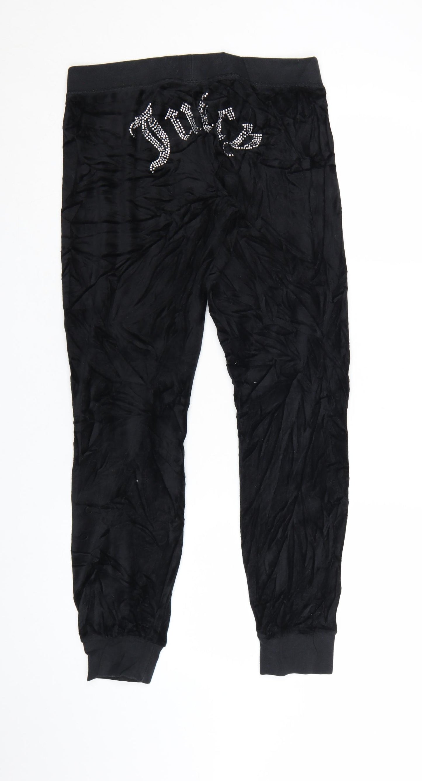 Juicy Couture Black Label Women's Black S Velour Jogger Trousers