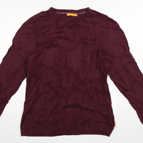 SoulCal Men's Red Cotton Crew Neck Pullover Jumper Size L