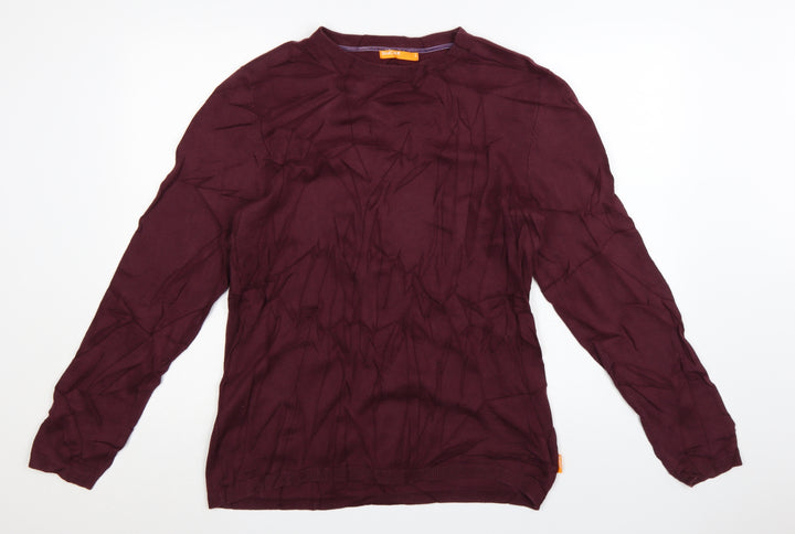 SoulCal Men's Red Cotton Crew Neck Pullover Jumper Size L