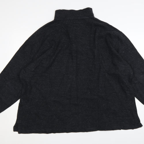 Polo Ralph Lauren Men's Black 3XL Henley 1/4 Zip Sweatshirt