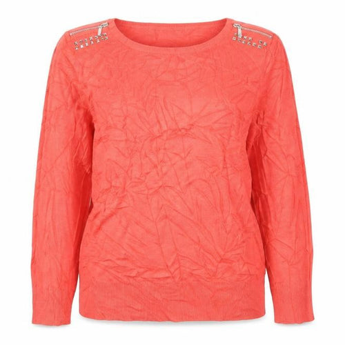 Wallis Women Pink Petite Size 12 Studded Shoulder Pullover Jumper