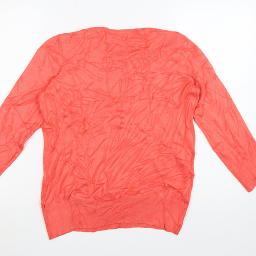 Wallis Women Pink Petite Size 12 Studded Shoulder Pullover Jumper