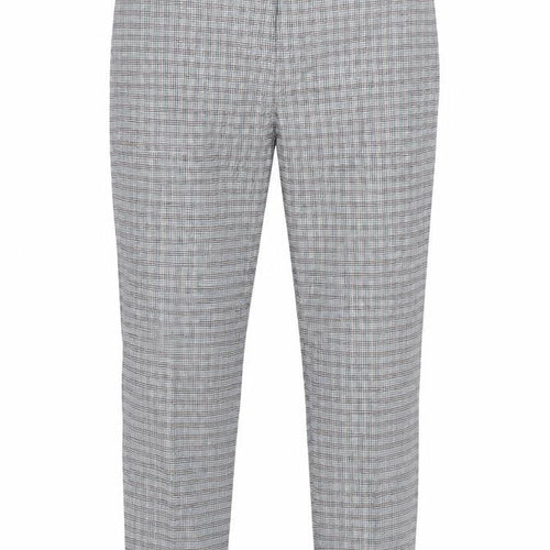 Topman Men’s Grey Checked Slim Fit Chino Trousers Size S 32W 30L