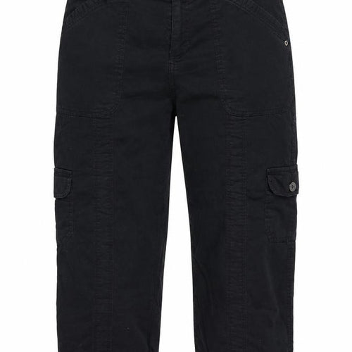Style & Co Women’s Black Cotton Cargo Cropped Trousers Size 10