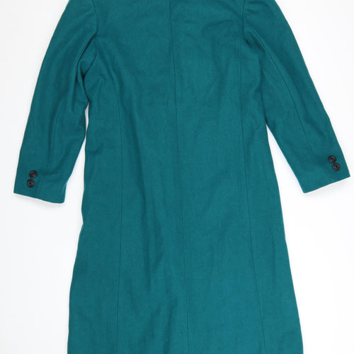 Adolfo Classics Women's Green Wool Long Overcoat Size 8