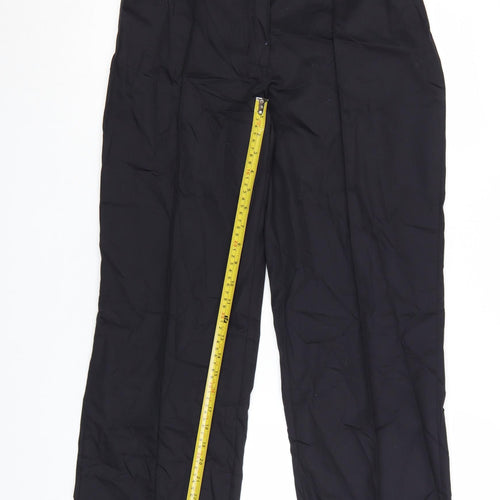 Alexandra Womens Black UK 12 Straight Leg Workwear Trousers