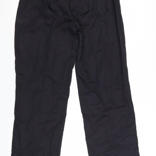 Alexandra Womens Black UK 12 Straight Leg Workwear Trousers