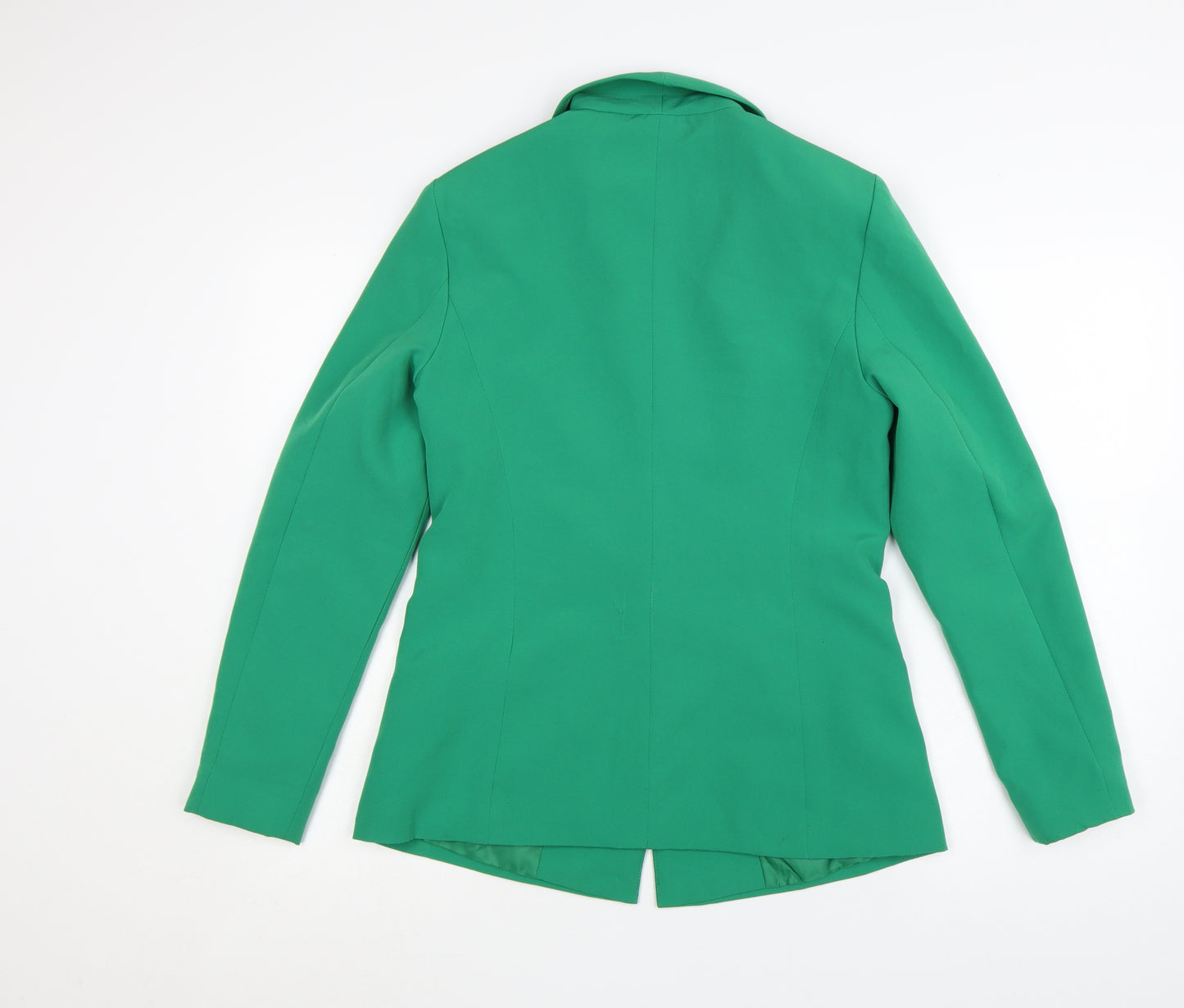 Vila Women's Green Slim Fit One Button Blazer Jacket Size 8