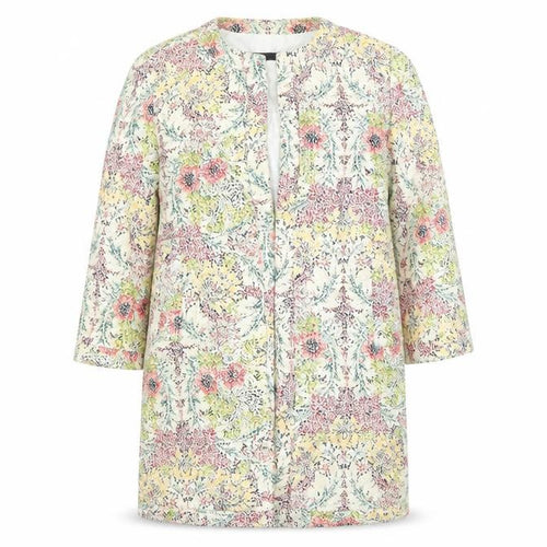 Zara Basic Women’s Multicoloured Floral Mid-Length Coat S
