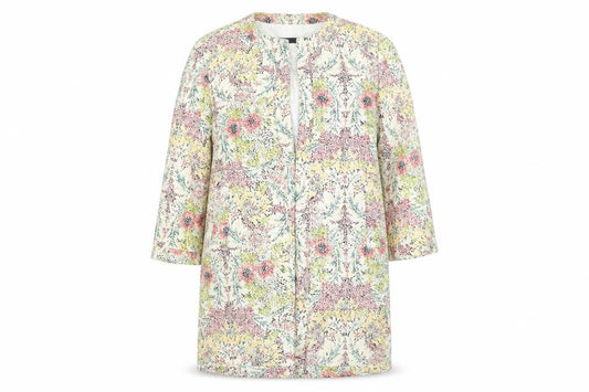 Zara Basic Women’s Multicoloured Floral Mid-Length Coat S