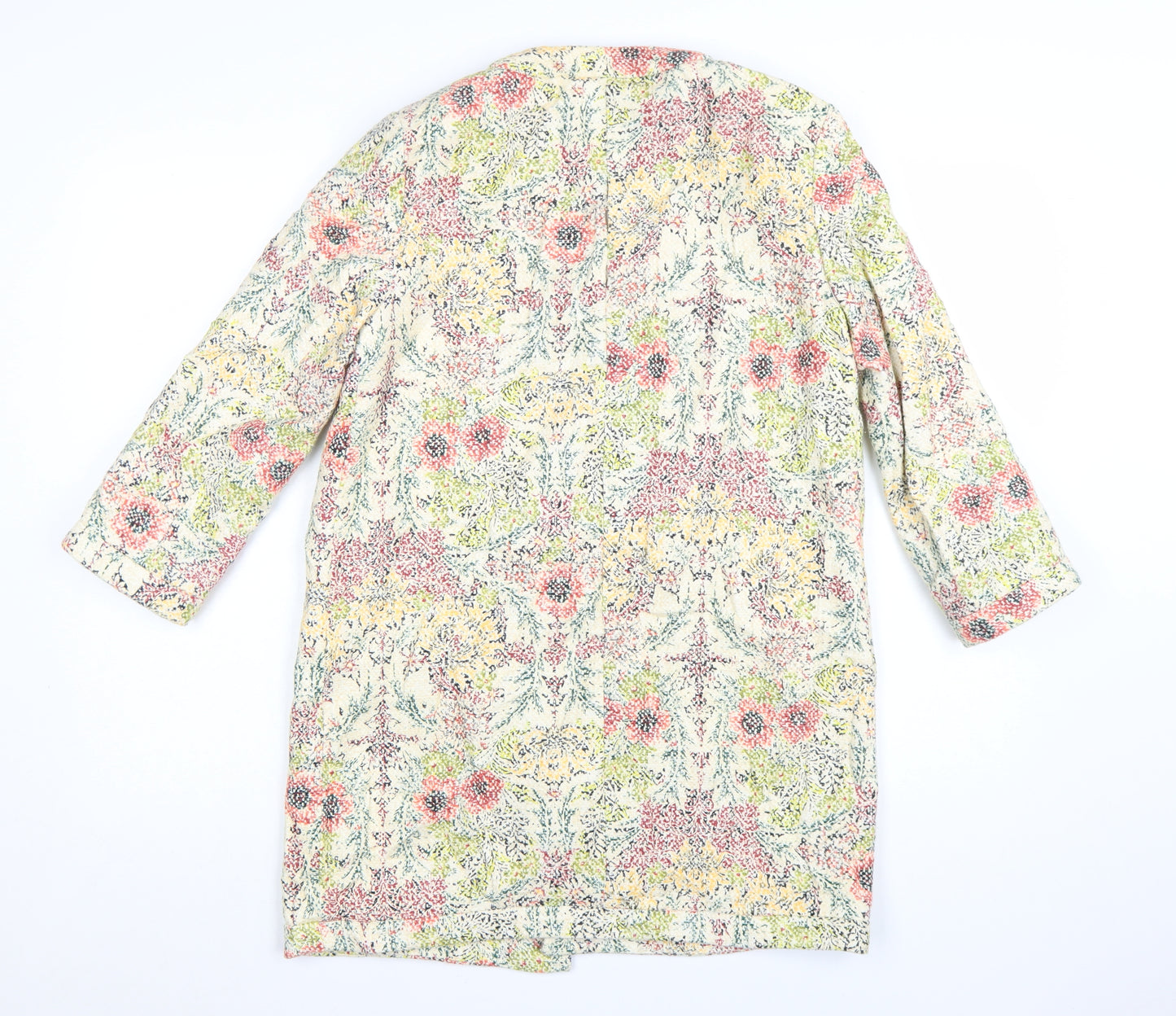Zara Basic Women’s Multicoloured Floral Mid-Length Coat S