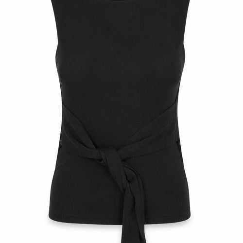 ZARA Women’s Black Knit Wrap Sleeveless Blouse Size 12
