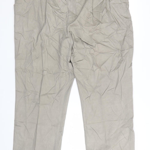 Marks and Spencer Blue Harbour Men’s Beige Chino Trousers 42W 29L Cotton