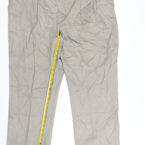 Marks and Spencer Blue Harbour Men’s Beige Chino Trousers 42W 29L Cotton
