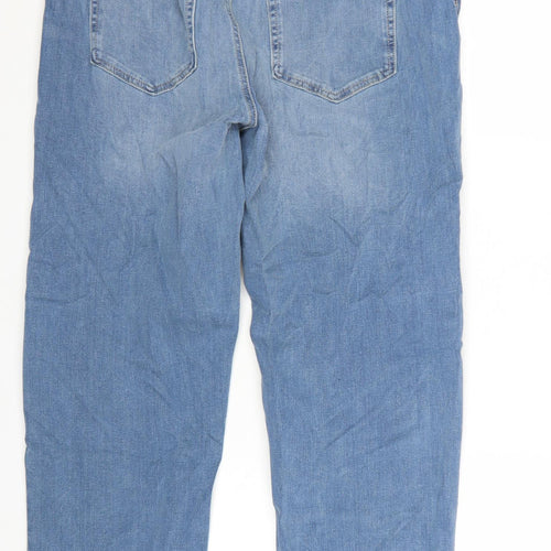 Marks and Spencer Women's Blue Stretch Straight Jeans Size 18 Short