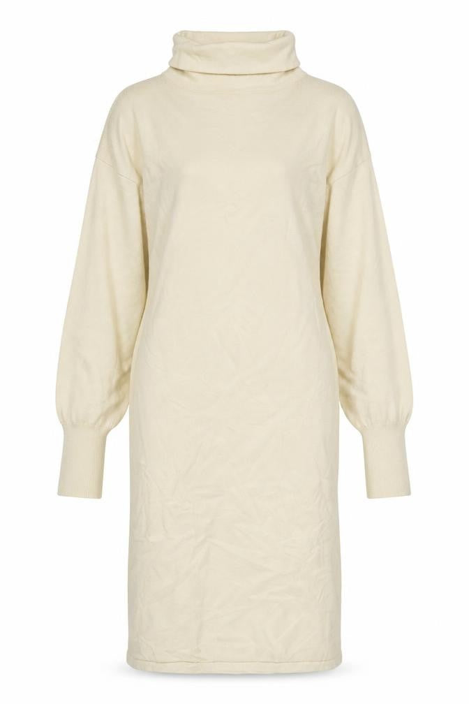 Boohoo Women Beige Knit Roll Neck Bodycon Midi Dress Size M