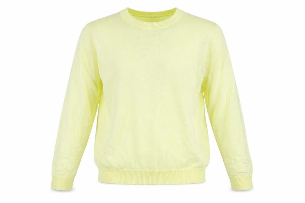 Gap Womens Yellow Crew Neck Long Sleeve Pullover Jumper Size M