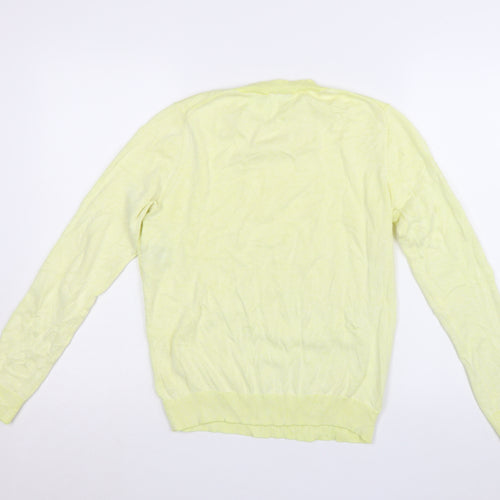 Gap Womens Yellow Crew Neck Long Sleeve Pullover Jumper Size M