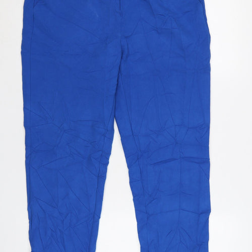 Marks and Spencer Women’s Blue Slim Fit Long Trousers Size 14