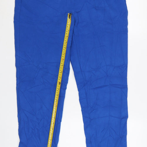 Marks and Spencer Women’s Blue Slim Fit Long Trousers Size 14