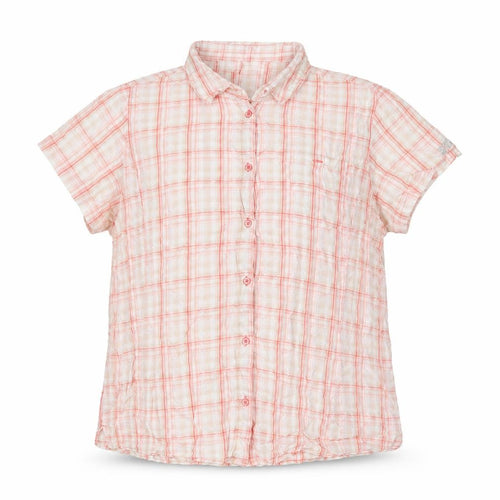 Regatta Men Beige Check Short Sleeve Button-Up Casual Shirt Size XL