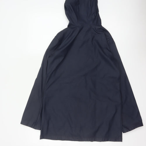 Dorothy Perkins Womens Blue Hooded Waterproof Rain Coat Jacket Size 6