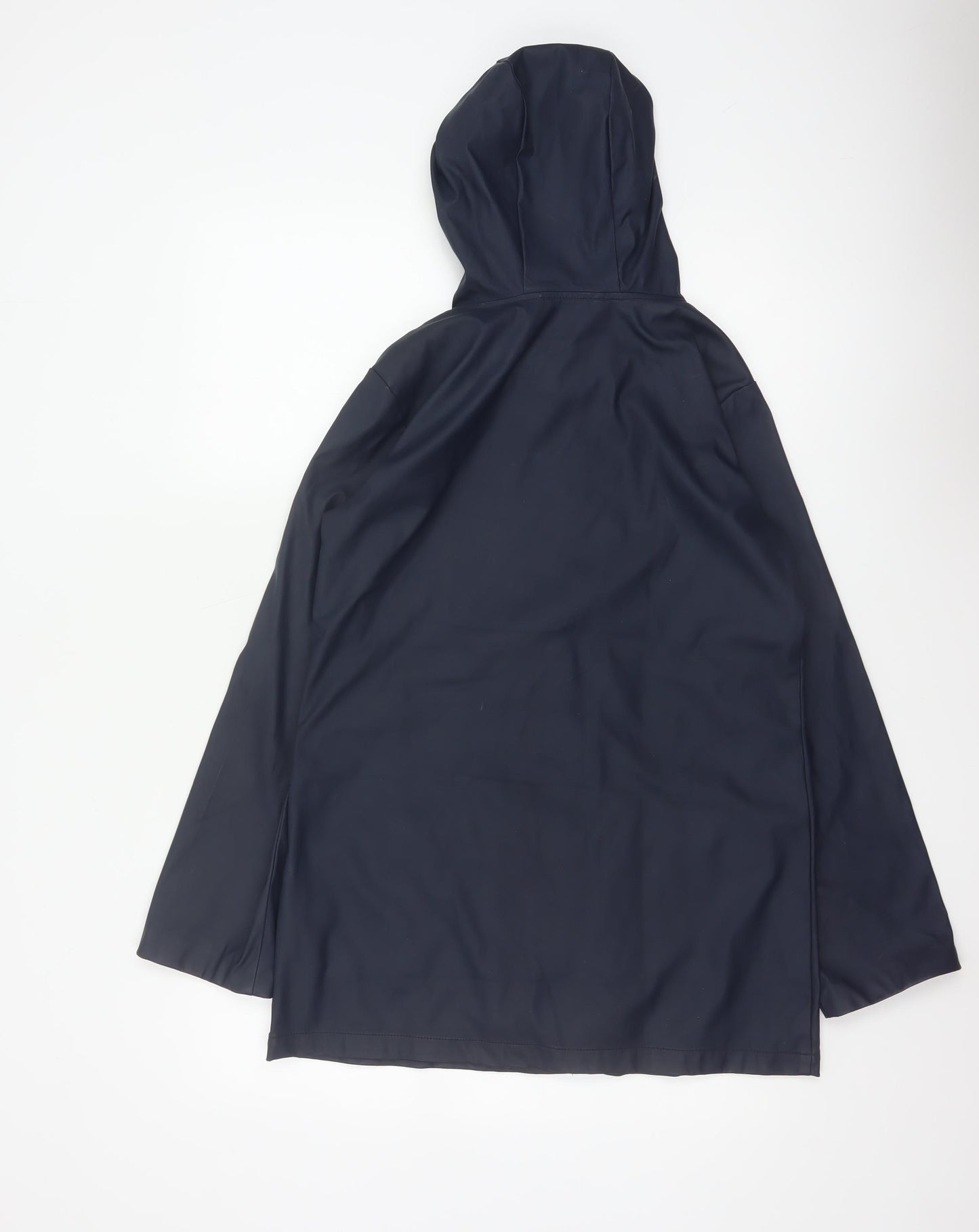 Dorothy Perkins Womens Blue Hooded Waterproof Rain Coat Jacket Size 6