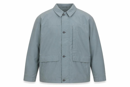 BUSH Men's Green Size 46 Basic Jacket Lightweight Casual Coat