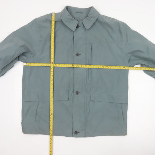 BUSH Men's Green Size 46 Basic Jacket Lightweight Casual Coat