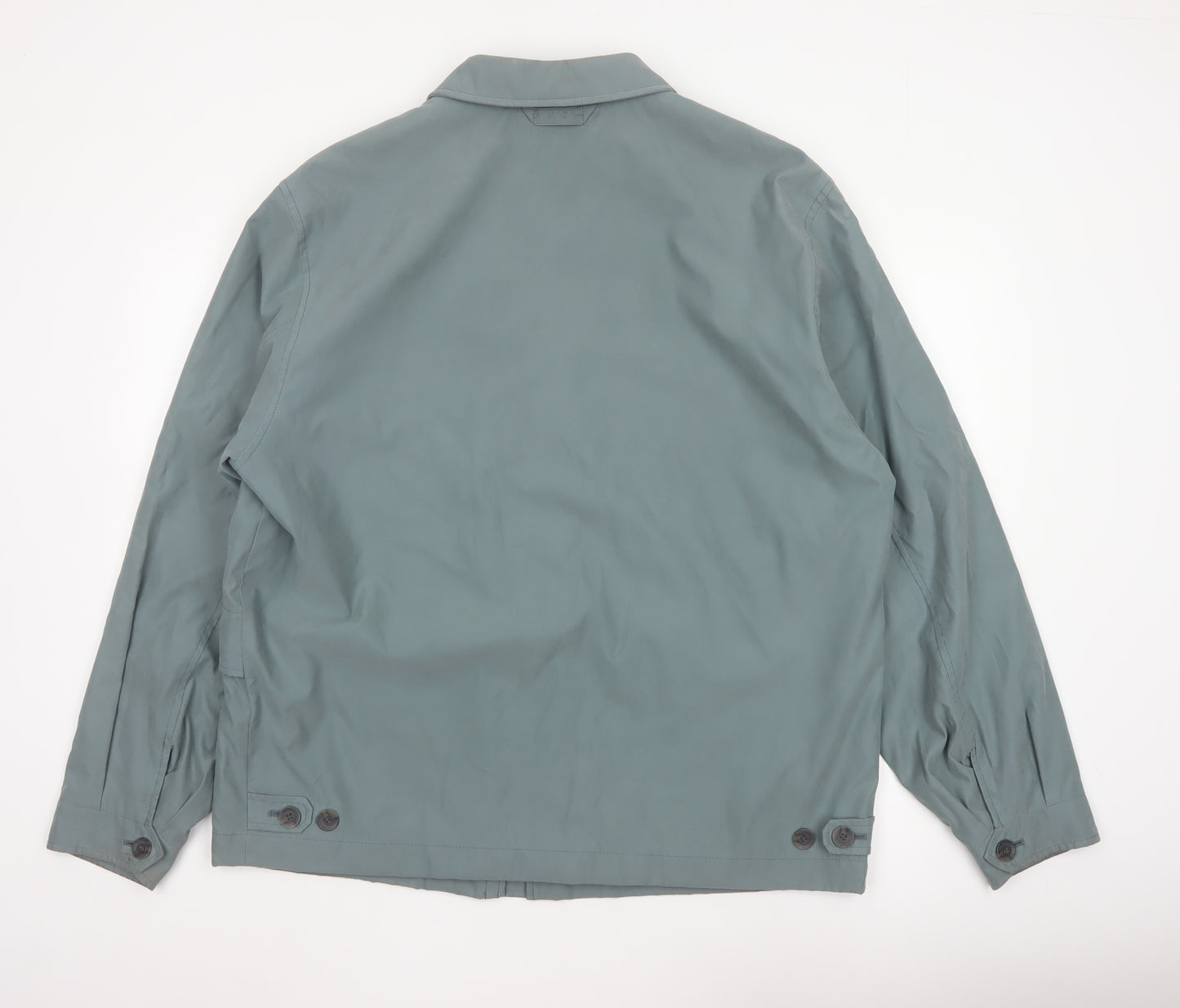 BUSH Men's Green Size 46 Basic Jacket Lightweight Casual Coat