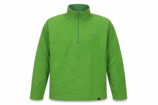 The North Face Men's Green Fleece 1/4 Zip Pullover Sweatshirt Size S