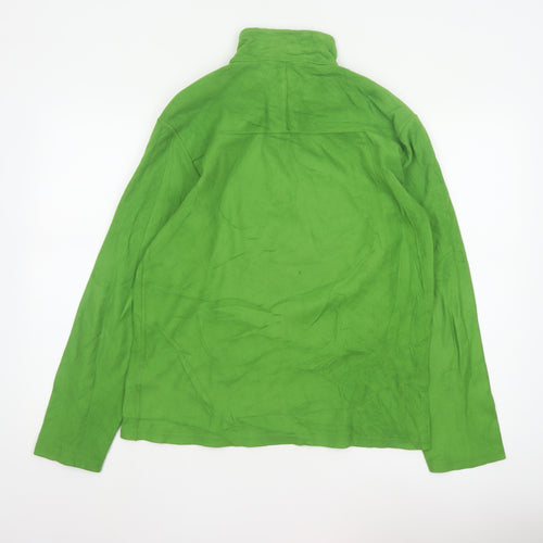 The North Face Men's Green Fleece 1/4 Zip Pullover Sweatshirt Size S