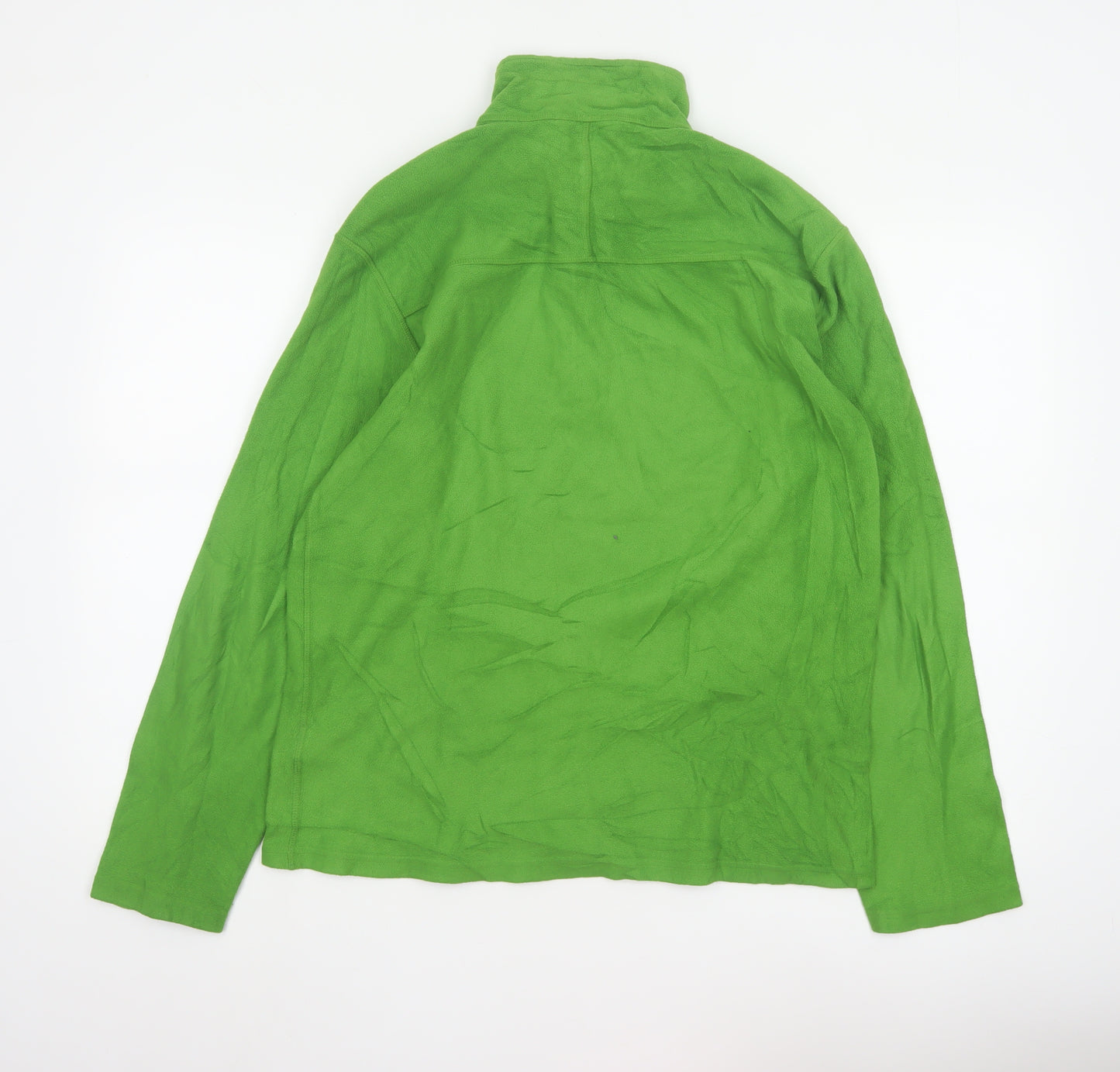 The North Face Men's Green Fleece 1/4 Zip Pullover Sweatshirt Size S