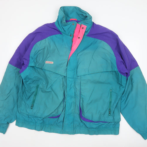 Columbia Men's Teal & Purple XL Powder Keg 90s Ski Jacket