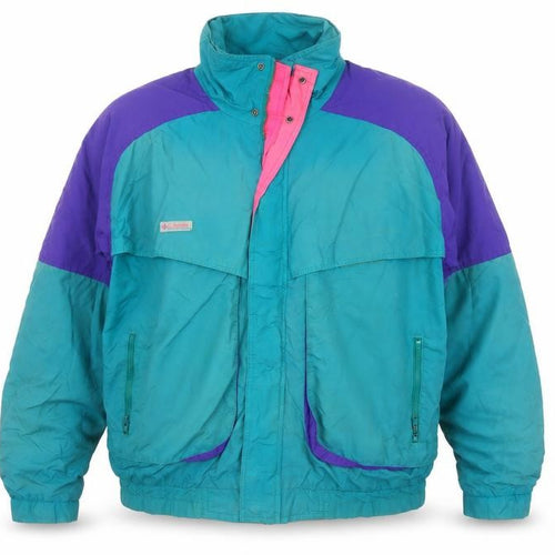 Columbia Men's Teal & Purple XL Powder Keg 90s Ski Jacket