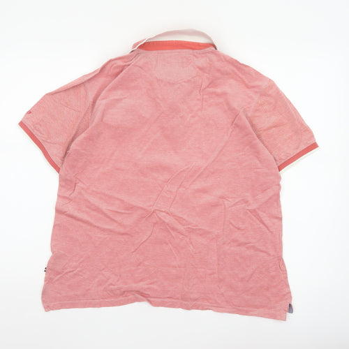 Westbury Men's Pink 100% Cotton Short Sleeve Polo Shirt M