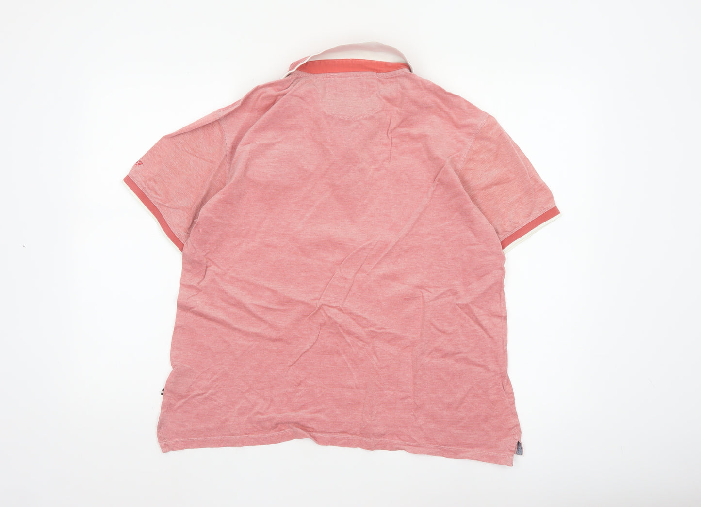 Westbury Men's Pink 100% Cotton Short Sleeve Polo Shirt M