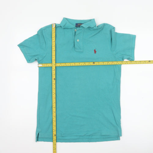 Ralph Lauren Men's Green Classic Fit Short Sleeve Polo Shirt Size S