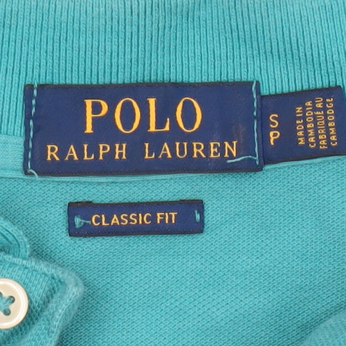 Ralph Lauren Men's Green Classic Fit Short Sleeve Polo Shirt Size S