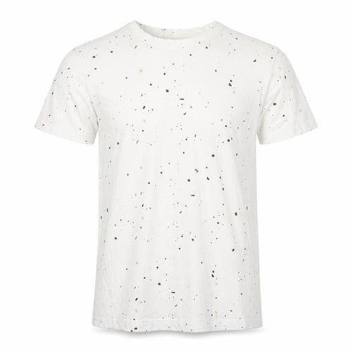 Jack & Jones Men White Graphic Print Cotton Crew Neck T-Shirt L