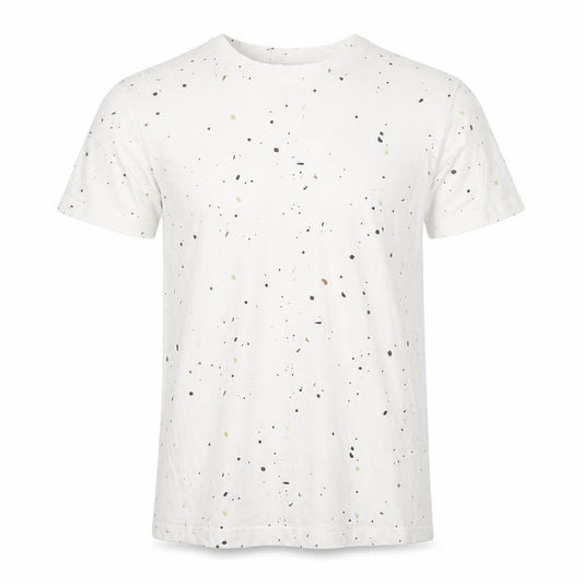 Jack & Jones Men White Graphic Print Cotton Crew Neck T-Shirt L